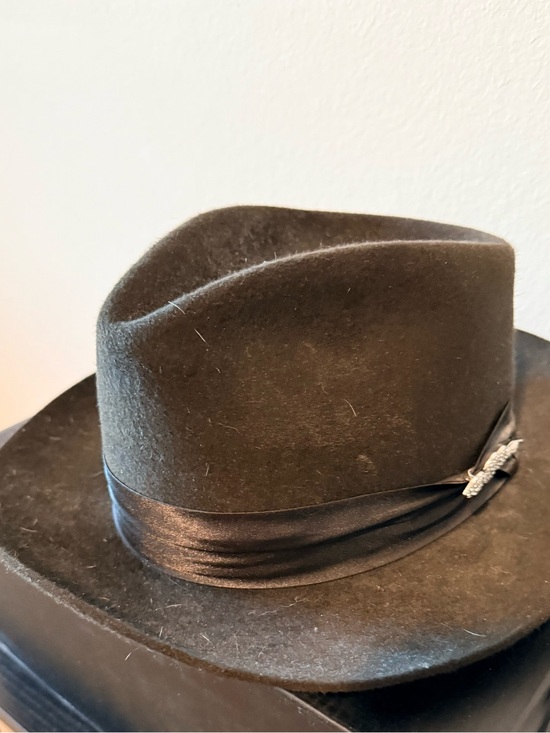 Dobbs Other - Classic Brown Wool Fedora Hat with Satin Band Dobbs hat